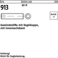 F. REYHER Nchfg. GmbH & Co. KG Gewindestift DIN 913 Kegelkuppe M8 x 45 100 Stück