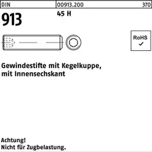 F. REYHER Nchfg. GmbH & Co. KG Gewindestift DIN 913 Kegelkuppe M8 x 45 100 Stück