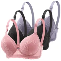 CSKJ Dünner BH Damen mit Bügel Bügelloser Soft Bustier Damen Nahtloser BH mit Bügel mit zusätzlicher BH-Verlängerung - 95B