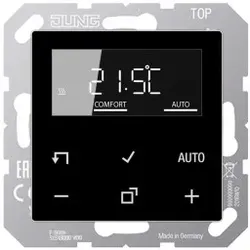 Jung TRDA1790SW LB-Management Raumthermostat-Set, Serie AS/A, schwarz