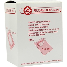 Rudavlies Verbandpflaster 7 cm x 5 cm steril 50 St.