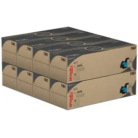 WypAll L40 Power Clean POP-UP-Wischtücher in der Zupfbox 7461 – Wischpapier – 8 Boxen x 100 weiße Reinigungstücher (insges. 800)