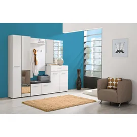 Home Affaire Beny Garderobenschrank 218 x 35,5 x 192,5 cm weiß