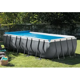 Intex Planenaufroller 274 - 488 cm grau/weiß 28051