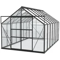 Vitavia Gewächshaus Neptun Plus 11500 ESG, inkl. Fundament, ca. B254/H238/T441 cm