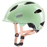 Uvex oyo Fahrradhelm - individuelle Größenanpassung - erweiterbar mit LED-Licht - mint-peach - 45-50