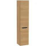 Vitra Integra Round Hochschrank 40 x 37 x 180 cm Eiche Gold Glas/Holz/Metall