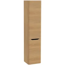 Vitra Integra Round Hochschrank 40 x 37 x 180 cm Eiche Gold Glas/Holz/Metall