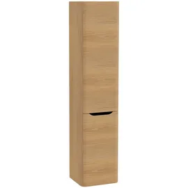 Vitra Integra Round Hochschrank 40 x 37 x 180 cm Eiche Gold Glas/Holz/Metall