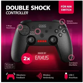 EAXUS Wireless Pro Controller Bundle schwarz Nintendo Switch
