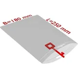 TransPak PE-Druckverschlussbeutel 180x250mm, 50μ, transparent, Eurolochung, 1 VE = 1000 Stk.)
