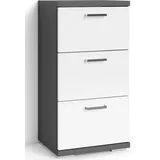 byLIVING Badkommode »Nebraska«, Breite 35 cm, Badezimmerschrank mit Metallgriffen, 3 Schubladen, MDF-Fronten in Hochglanz-Optik
