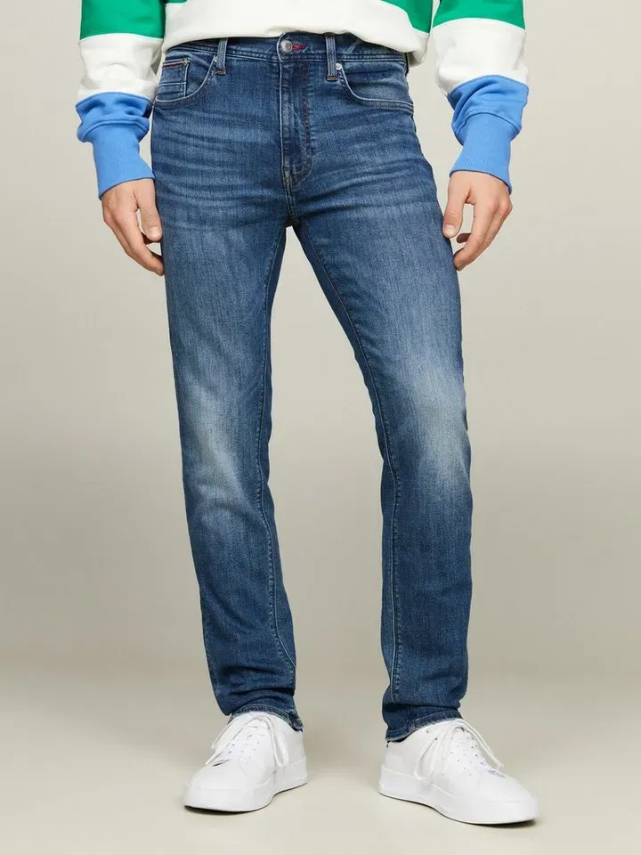 Tommy Hilfiger Straight-Jeans STRAIGHT DENTON STR blau