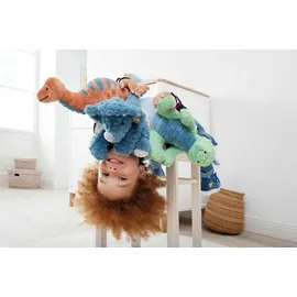 Steiff 087806 - Dixi Triceratops, sitzend, petrol/grau, Dino, Plüsch, 28 cm