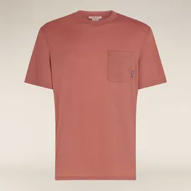 Icebreaker Merino Tech Lite Iii Relaxed Pocket Kurzarm-t-shirt - Cedar Wood - M