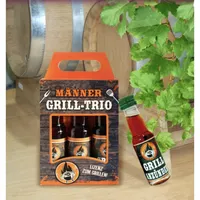 Preisknacker AV 52065) Geschenkbox 3er Kräuter Likör Männer Grill
