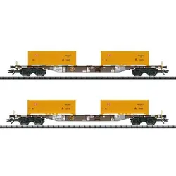 TRIX 24138 H0 Containertragwagen-Set Bauart Sgns 