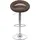 Mendler 2er-Set Barhocker HWC-G26, Tresenhocker Barstuhl Drehhocker, In-/Outdoor Poly-Rattan chrom