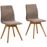 andas Esszimmerstuhl Rania (Set, 6 St), Eiche, 2er/4er/6er-Set, Küchenstuhl braun