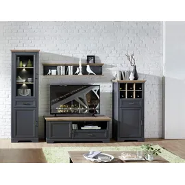 Innostyle Stauraumvitrine Jasmin 66 x 42 x 204 cm Grau