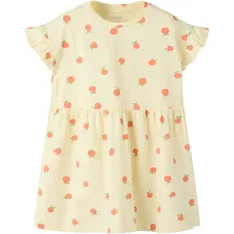 NAME IT Minikleid NAME IT "NMFJUNNI SS DRESS BOX PB", Mädchen, Gr. 122, N-Gr, afterglow, Jersey, Obermaterial: 95% Baumwolle, 5% Elasthan, bedruckt, bequem, Rundhals, Kleider Minikleid