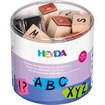 Heyda Stempelset Alphabet 30 St. + Stempelkissen