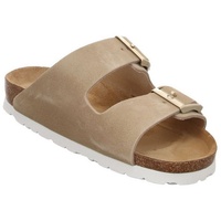 Rohde Damen, Frauen, Klassische Sandalen, Sandalen,Pantoletten,Sommerschuhe,Hausschuhe,Kork-fußbett,Elfenbein,37 EU / 4 UK