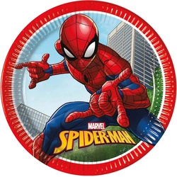 Spiderman, Einweggeschirr, Teller Spiderman (8 x)