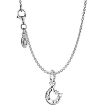 Pandora Damen-Halskette mit Hufeisen 925 Silber 45 cm