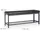 Relaxdays Schuhbank 115 x 49 x 40 cm offen gepolstert schwarz