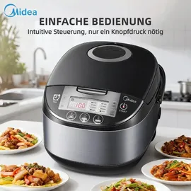 Midea Reiskocher Schwarz/Silber 5,0 l