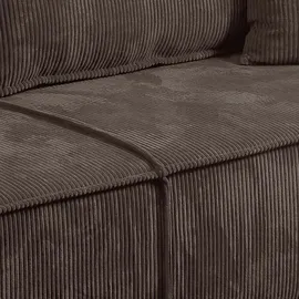 petits-meubles Schlafcouch Cord 4-Sitzer Braun