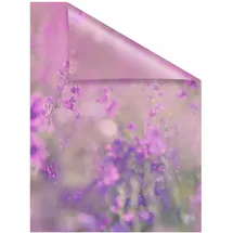 Lichtblick Fensterfolie Blumenwiese 1 St., blickdicht, strukturiertKlebepunkte, lila