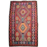 KUHFELL online & NOMAD Orientteppich Vintage Nomaden Teppich Kelim Läufer 435 x 205 cm, Handgewebt, 100% Wolle, pflanzliche Farben