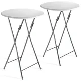 CASARIA Klapptisch Ø 60 x 110 cm Weiß