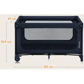 lionelo JASMIN EASY FOLD Reisebett, Blue Navy