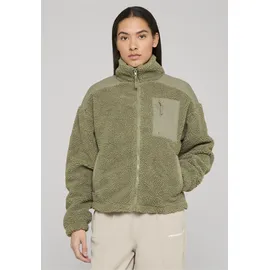 URBAN CLASSICS Ladies Sherpa Mix Jacket palegreen, 4XL - Grün