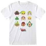 The Legend of Zelda Legend of Zelda T-Shirt Wind Waker Faces (L)