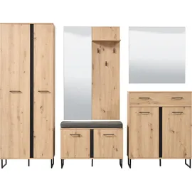 INOSIGN Spiegel "Sardinia", braun (artisan eiche), B:80cm H:80cm T:2cm, Spanplatte, Spiegelglas, Spiegel