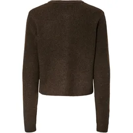 Pieces PCSILLY LS O-NECK KNIT CARDIGAN Hot Fudge XL