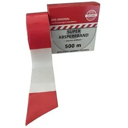 Kelmaplast Absperrband L.500m B.80mm rot/weiß geblockt 500m/Karton