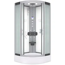 AcquaVapore Komplettdusche Duschkabine Fertigdusche Dusche D58-60M1-EC 100x100 cm mit 2K Scheiben Versiegelung