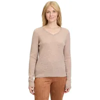 Betty Barclay Kaschmir-Pullover mit V-Ausschnitt Funghi melange), | 40