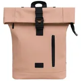 MIRROSI Rucksack Damen- und Herren-Tagesrucksack, großes Volumen M: 13-16 L (28x42x11cm, Wasserdicht), aus hochwertigem Kunstleder, Rucksack, Daypack rosa