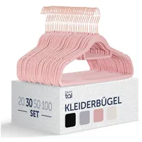 Blumtal Kleiderbügel 30 Stück - Kleiderbügel Samt 360° drehbar