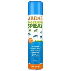 ARDAP® Repell Ungezieferspray 400ml zur Insektenabwehr - für Haushalt, Gewerbe & Tierhaltung