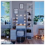 Vicco Schminktisch Conrada mit LED Beleuchtung und Hocker