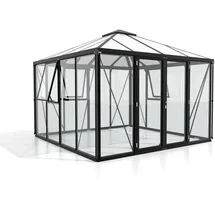Vitavia Fortuna Alu schwarz ESG 3 mm / Dach HKP 10 mm 10,2 m²