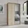masseno Schwebetürenschrank VARO 120 x 205 x 60 cm Braun