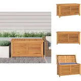 Vidaxl - Gartenbox mit Beutel 114x50x58 cm Massivholz Teak - Gartenbox - Teakholz - Outdoor Möbel - Außenmöbel - Gartenaufbewahrung